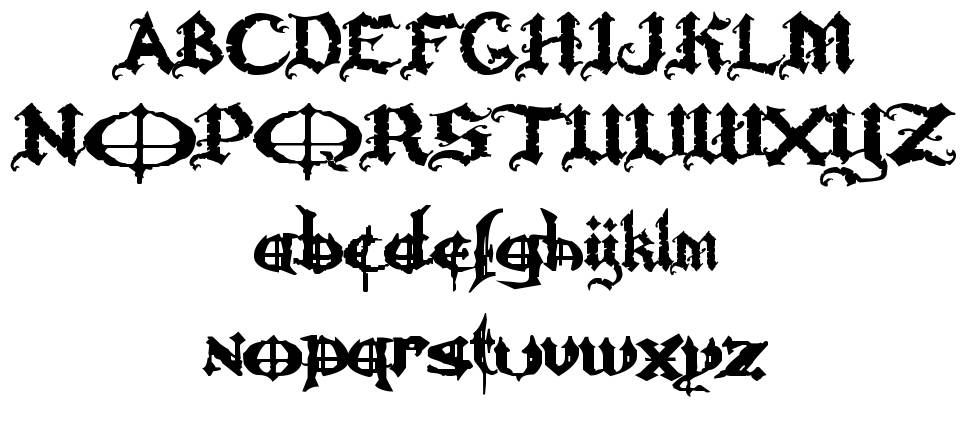 Ozzy II font Örnekler