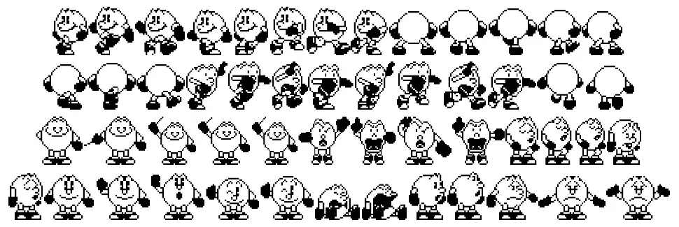 Pac-Man 2 The New Adventuresfont specimens