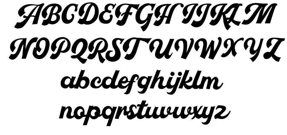Pachom Script font specimens