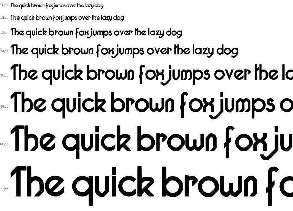 Pacotille font Waterfall