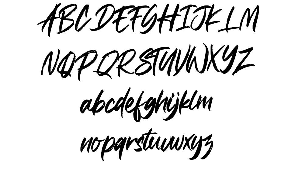 Padrox font specimens