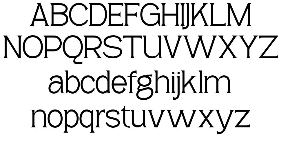Pagers Display font specimens