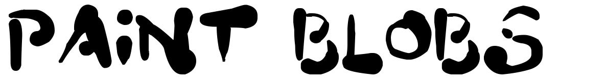 Paint Blobs шрифт