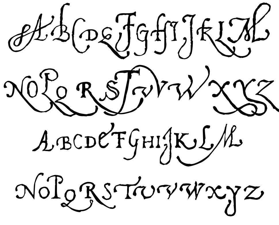 Pal Antic font specimens