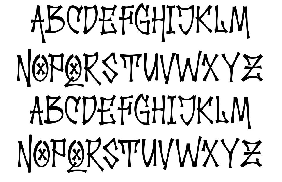 Palesik font specimens