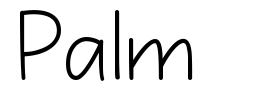 Palm шрифт