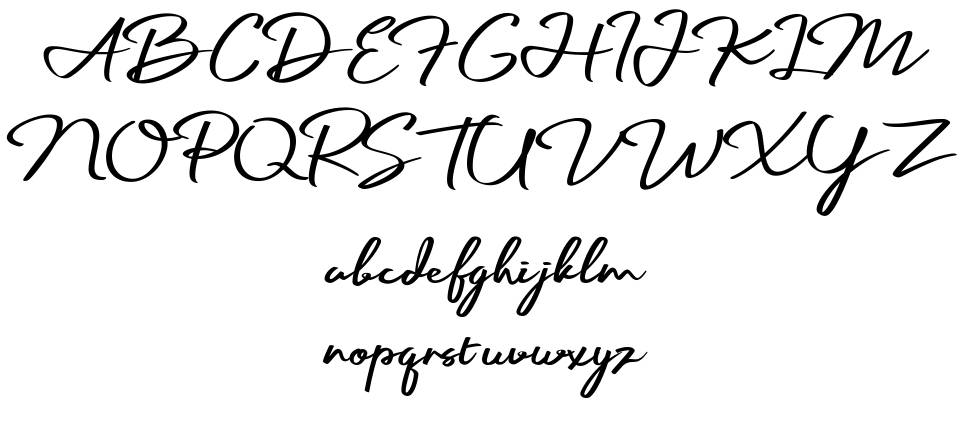 Palmark font Örnekler