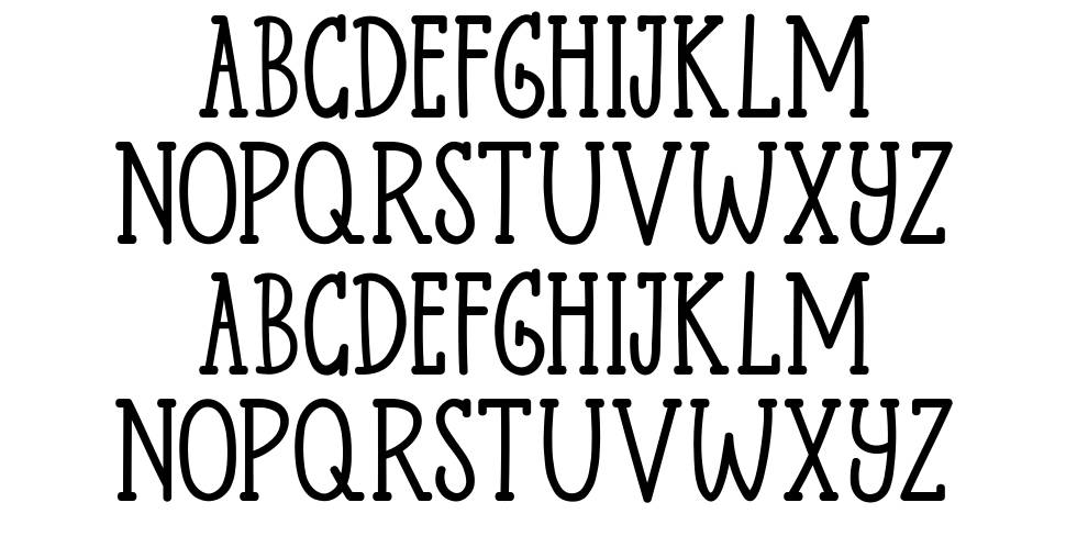Palomas font specimens
