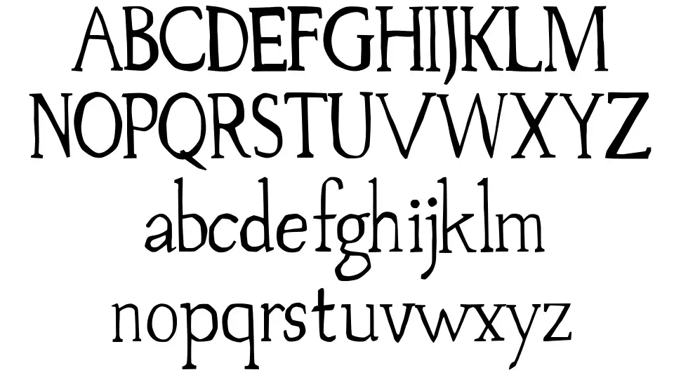 Palovskyfont specimens