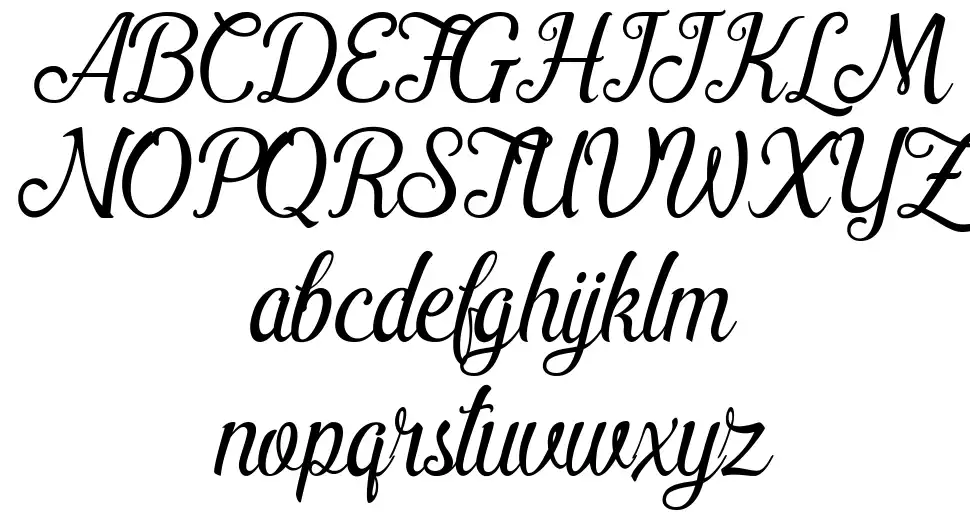 Pamega Scriptfont specimens