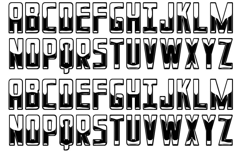 Panda Power St font Örnekler