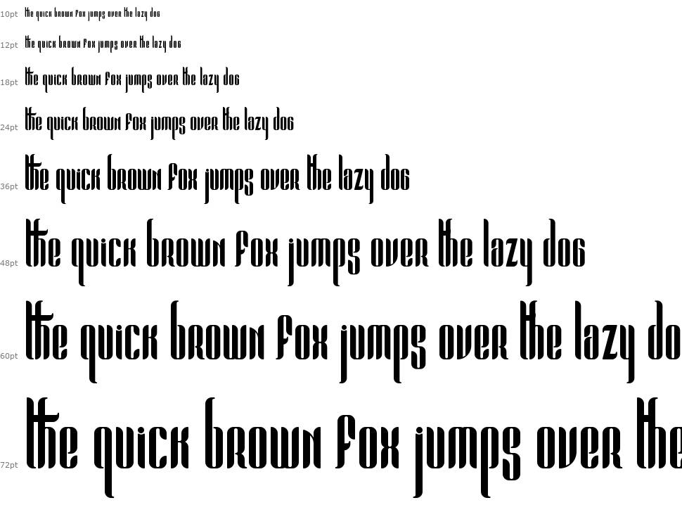 Pandora font Waterfall