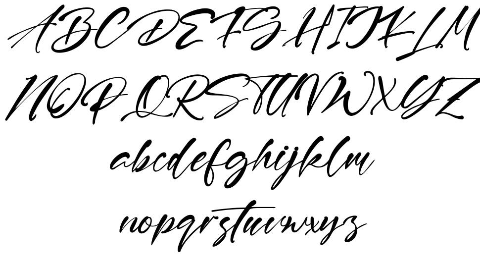 Pangestu schriftart vorschau