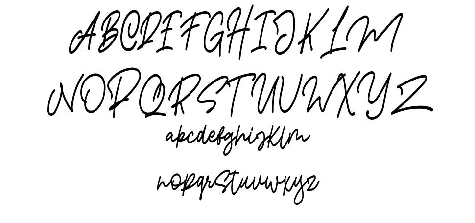 Pangoline font Örnekler
