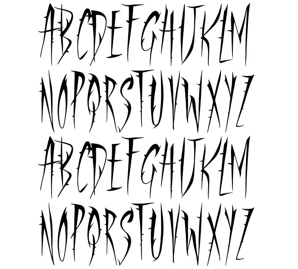 Panic Roomfont specimens
