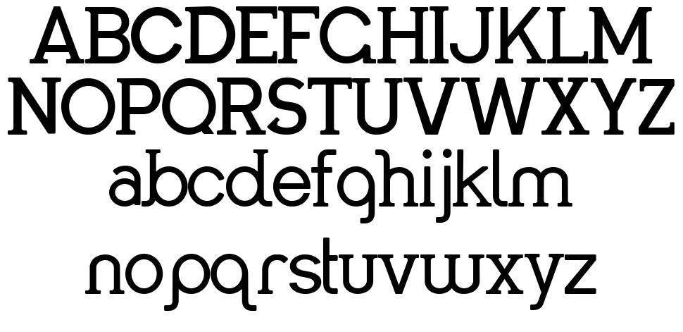 Panthony font specimens