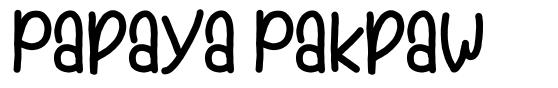 Papaya Pakpaw font