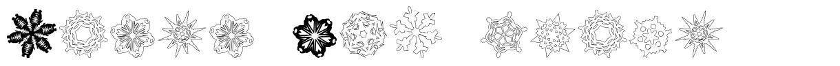 Paper-Snowflakes font