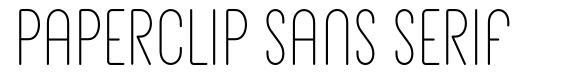 Paperclip Sans Serif 字形