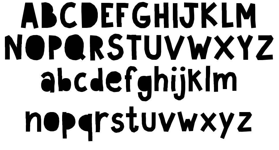 Paperland font Örnekler