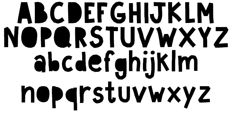 Paperlandfont specimens
