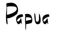 Papua schriftart