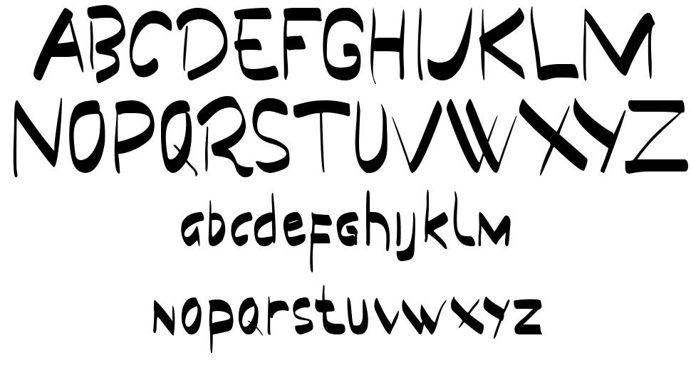 Papua font specimens