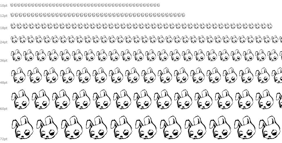 Paranoid Rabbit font Şelale