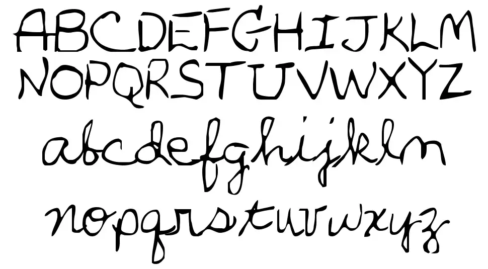 Parker's Hand font Örnekler