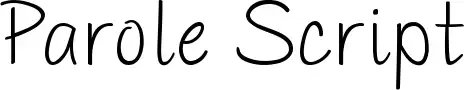Parole Script