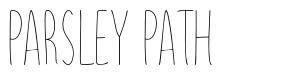 Parsley Path font