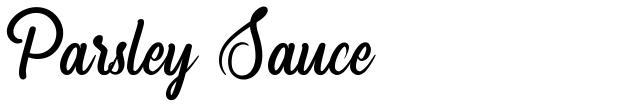 Parsley Sauce