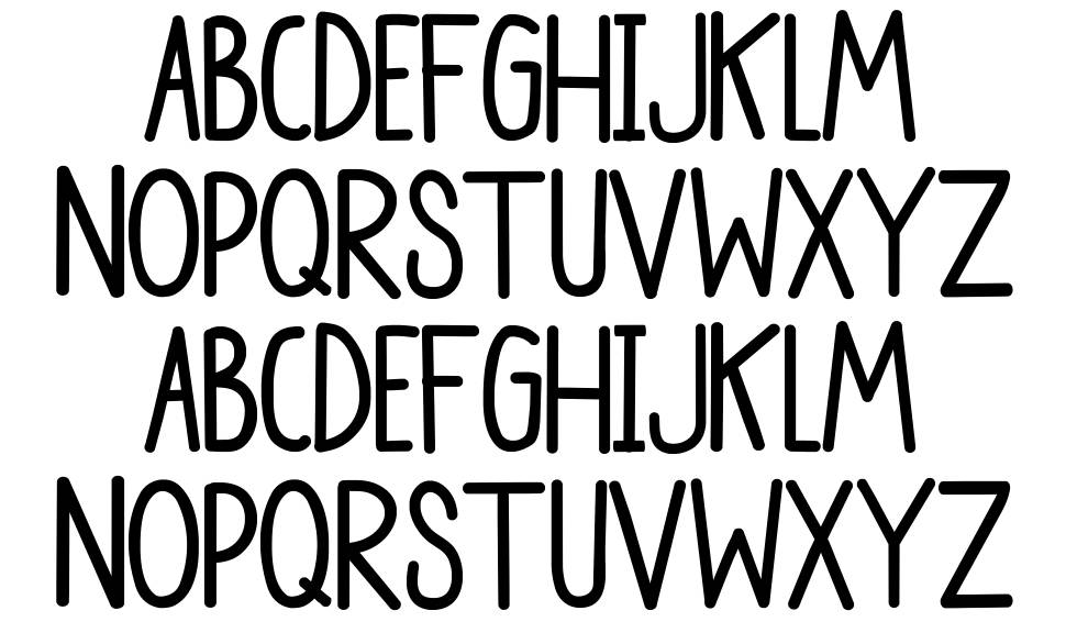 Party Chocolate and Soda font specimens