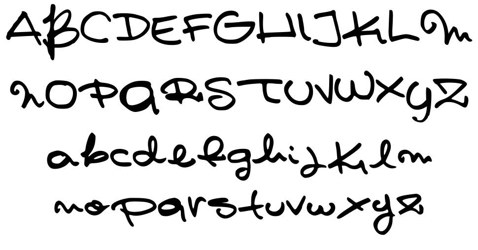 Pashiz's Font police spécimens