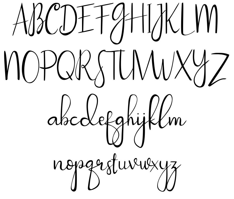 Passionate font Örnekler