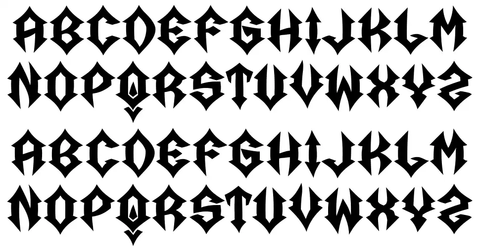 Pastoren font specimens