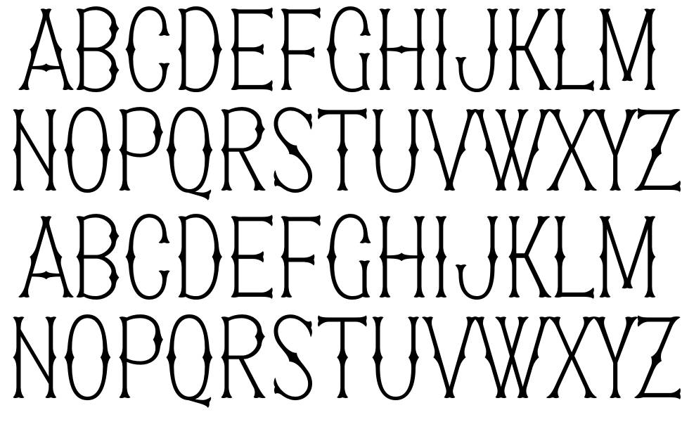 Patched font Örnekler