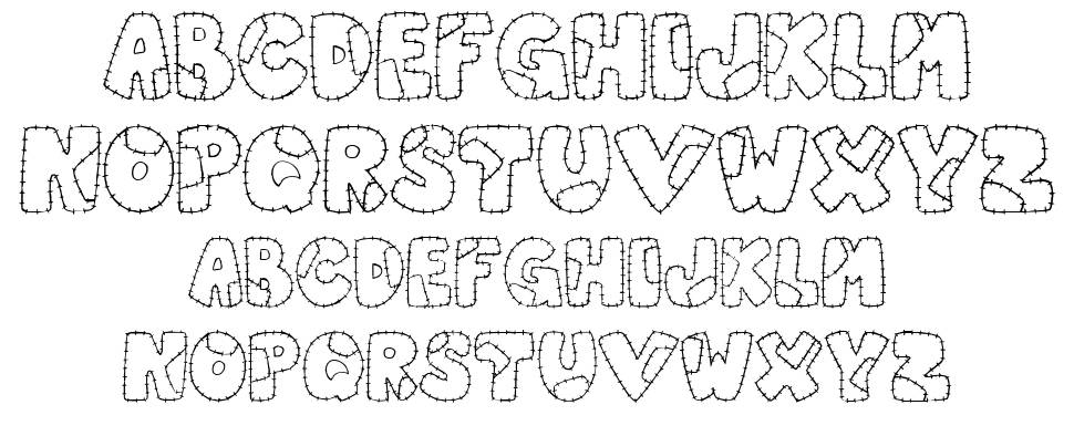 Patchwork Letter font I campioni