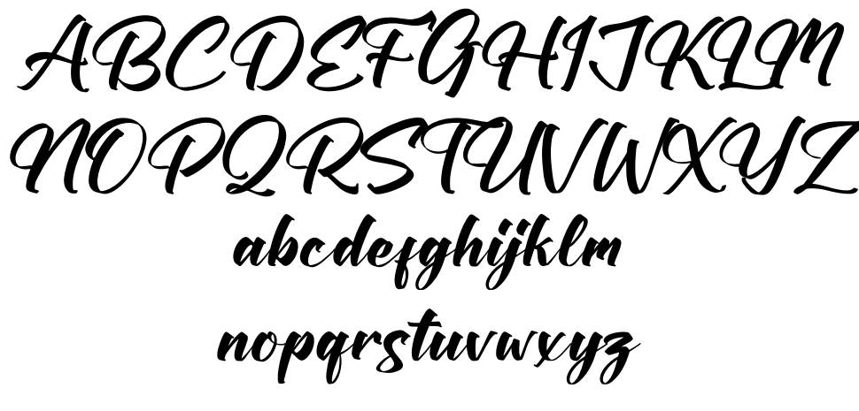 Patrick Kedilay font Örnekler