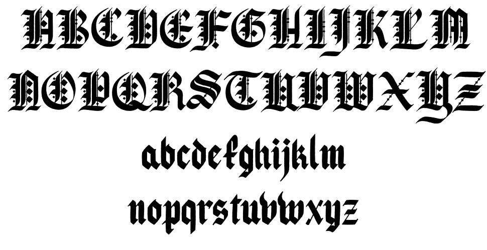 Pau the 1st font Örnekler