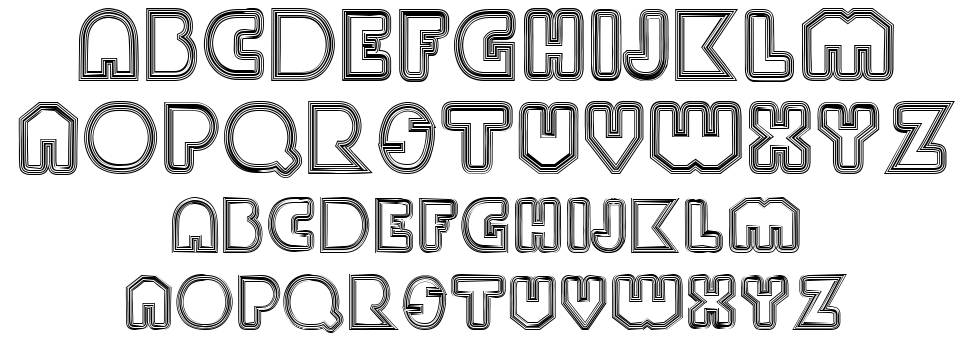 Paul Klein 字形 标本