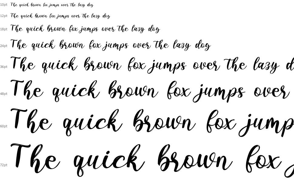 Paulline font Waterfall