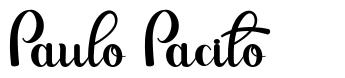 Paulo Pacito font