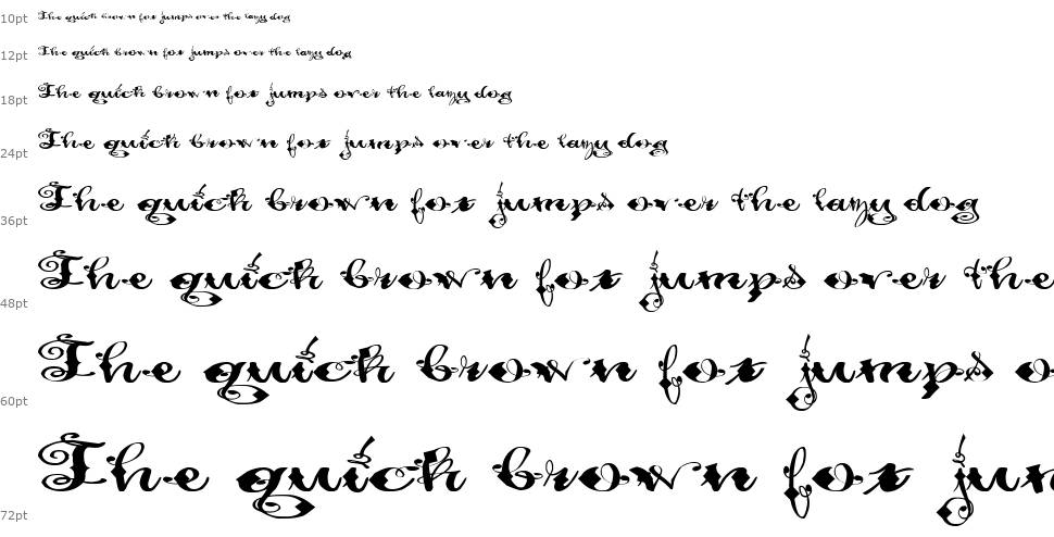 Pauls Fancy Script шрифт Водопад