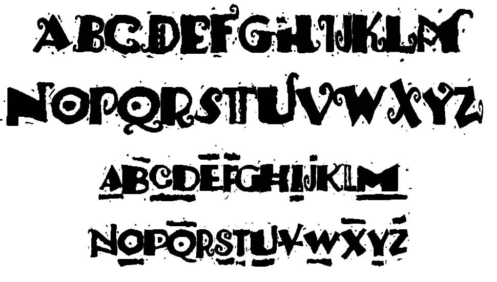 Pauls South Pacific 字形 标本
