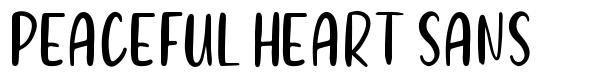 Peaceful Heart Sans font