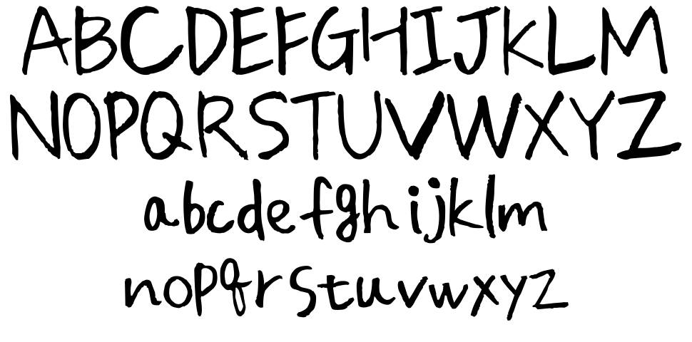 Peacerful Day font specimens