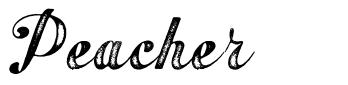Peacher шрифт