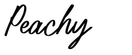 Peachy font