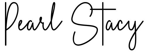 Pearl Stacy font